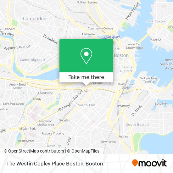 Mapa de The Westin Copley Place Boston