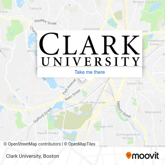 Clark University map