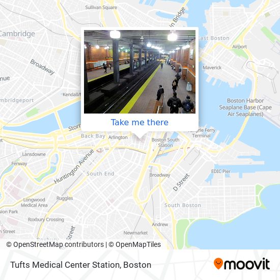 Tufts Medical Center Station map