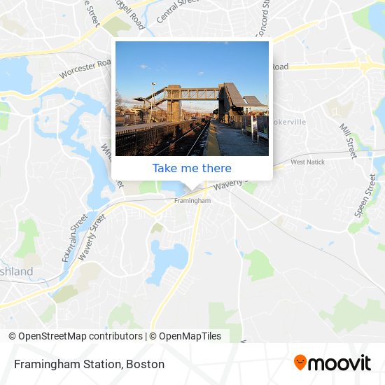 Mapa de Framingham Station