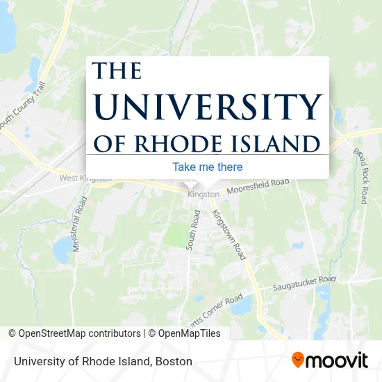 University of Rhode Island map