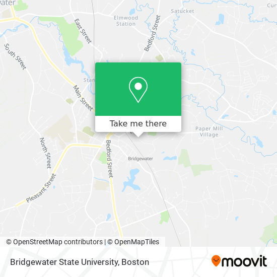 Mapa de Bridgewater State University