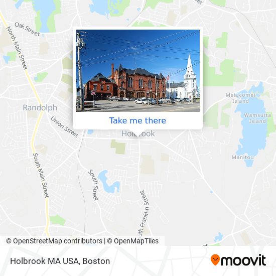 Holbrook MA USA map