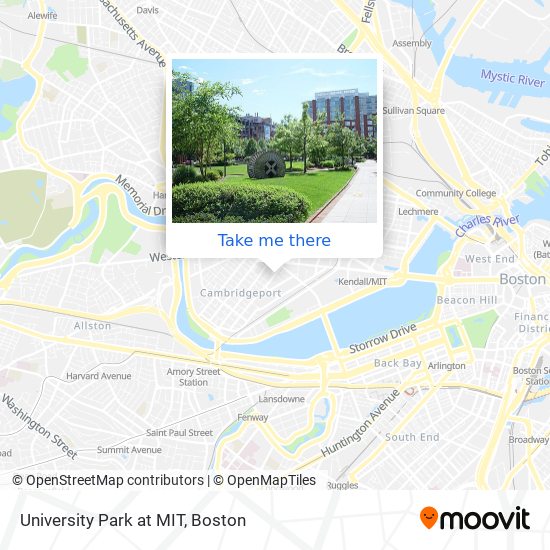 Mapa de University Park at MIT