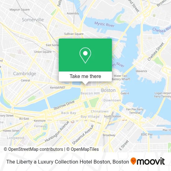 The Liberty a Luxury Collection Hotel Boston map