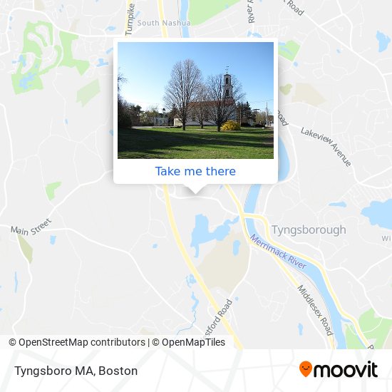 Tyngsboro MA map