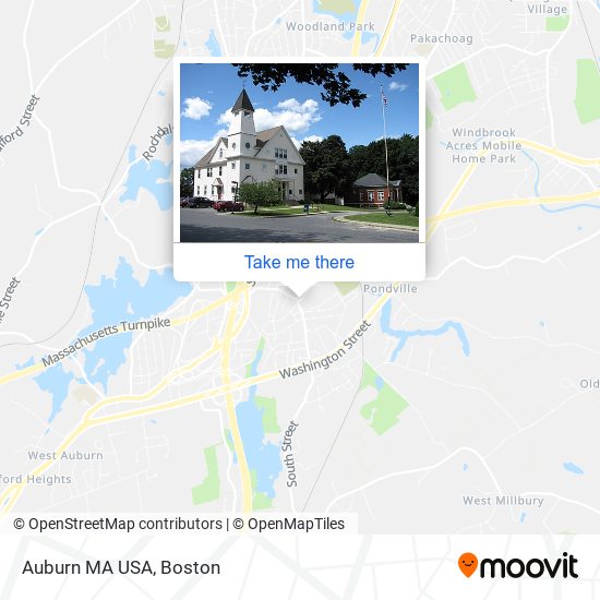 Auburn MA USA map