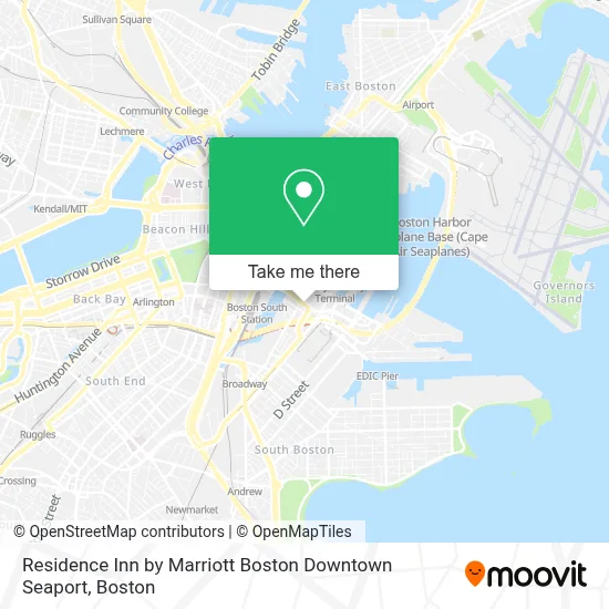 Residence Inn by Marriott Boston Downtown Seaport map