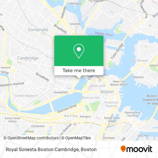 Royal Sonesta Boston Cambridge map