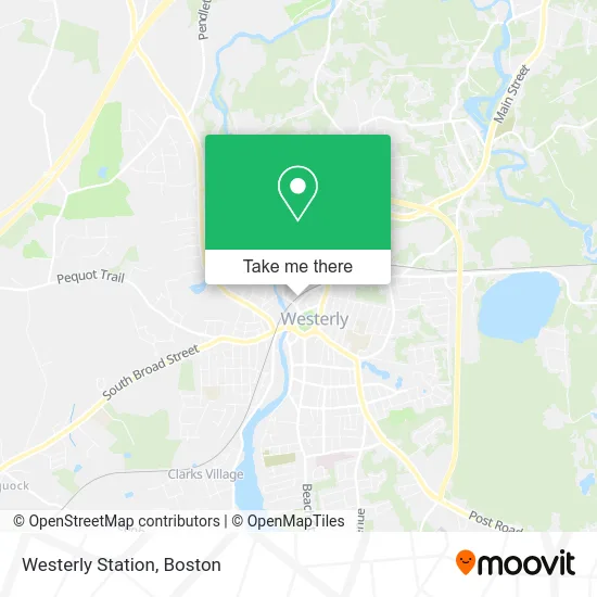 Westerly Station map