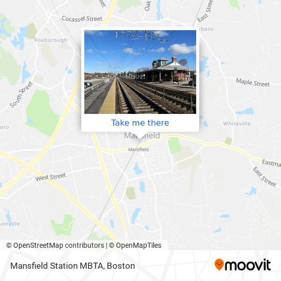 Mapa de Mansfield Station MBTA