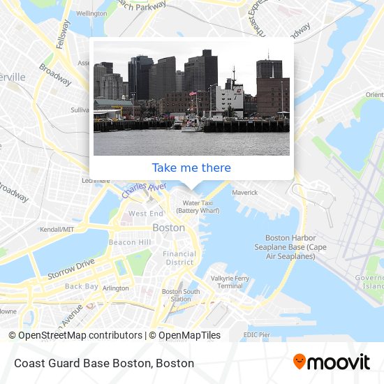 Coast Guard Base Boston map