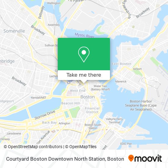 Mapa de Courtyard Boston Downtown North Station