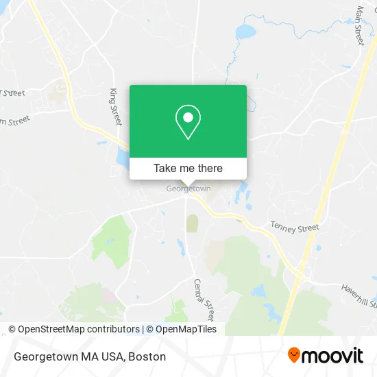 Georgetown MA USA map