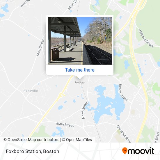 Foxboro Station map