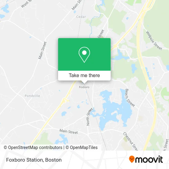 Foxboro Station map