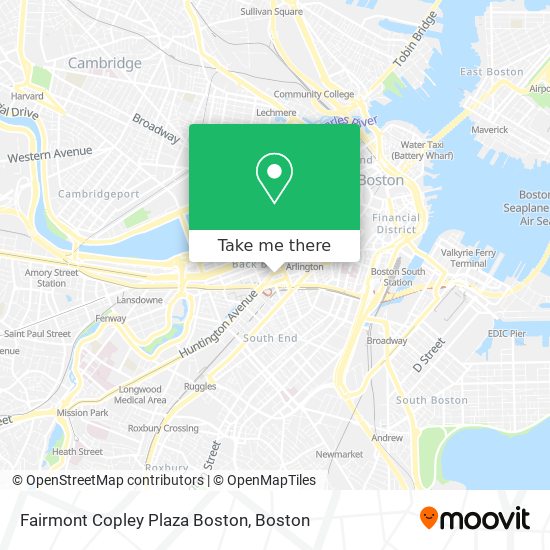 Mapa de Fairmont Copley Plaza Boston