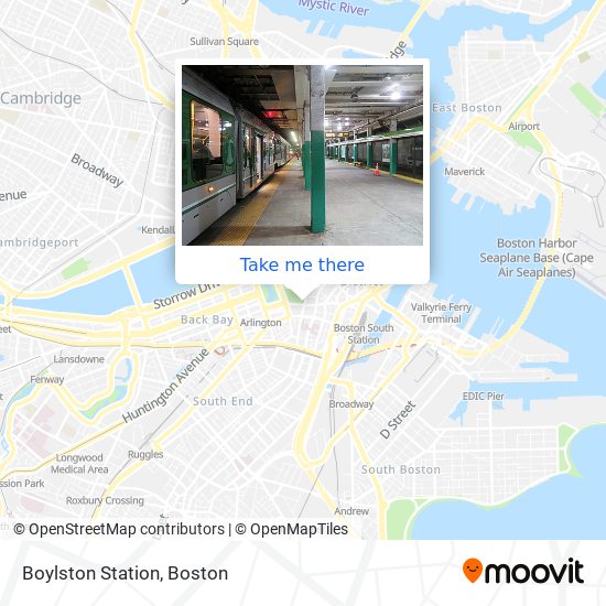 Mapa de Boylston Station