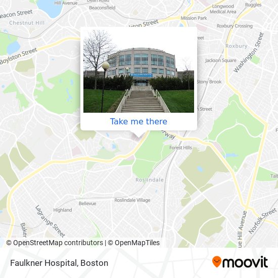 Mapa de Faulkner Hospital