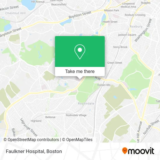 Faulkner Hospital map