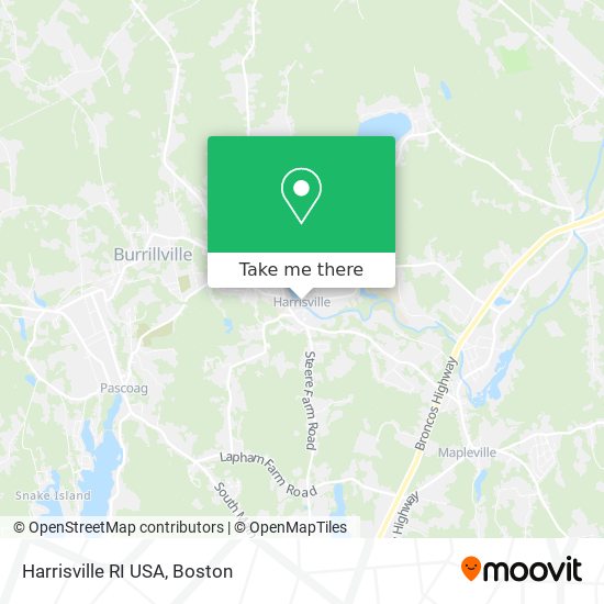 Mapa de Harrisville RI USA