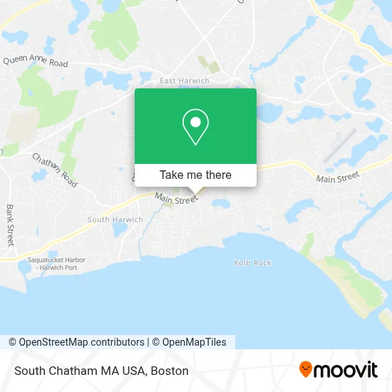 South Chatham MA USA map