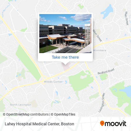 Mapa de Lahey Hospital Medical Center