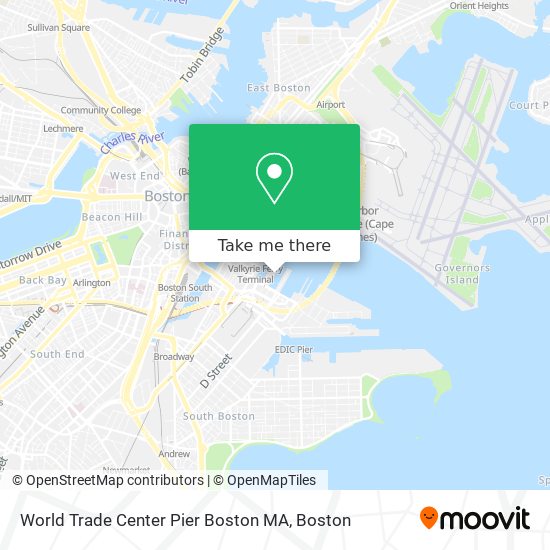 Mapa de World Trade Center Pier Boston MA