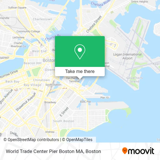World Trade Center Pier Boston MA map