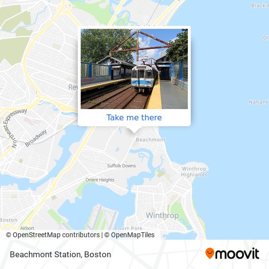 Mapa de Beachmont Station