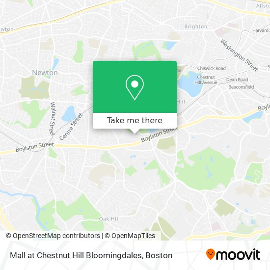 Mall at Chestnut Hill Bloomingdales map