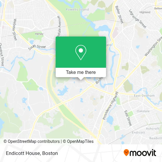 Endicott House map
