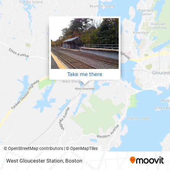 West Gloucester Station map