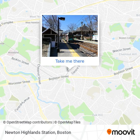 Mapa de Newton Highlands Station