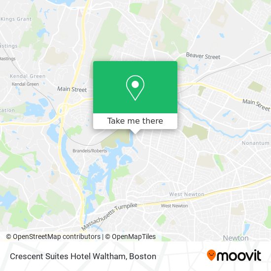 Mapa de Crescent Suites Hotel Waltham