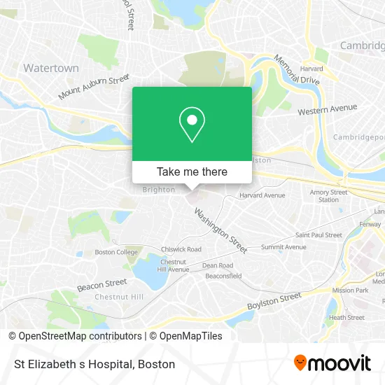 St Elizabeth s Hospital map