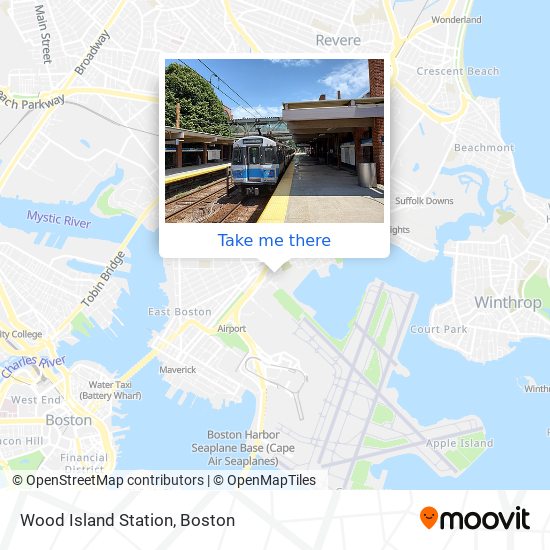 Mapa de Wood Island Station