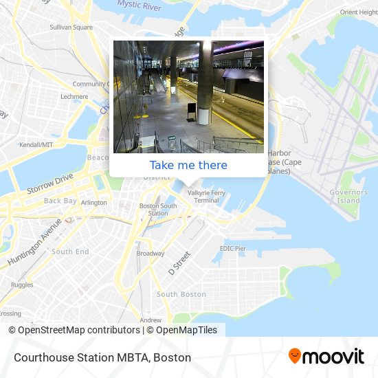 Mapa de Courthouse Station MBTA