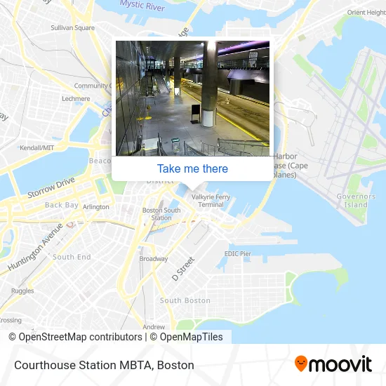 Courthouse Station MBTA map