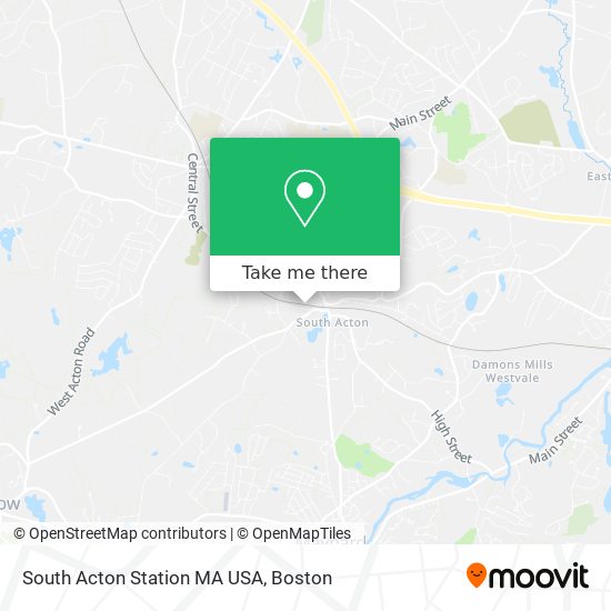 South Acton Station MA USA map