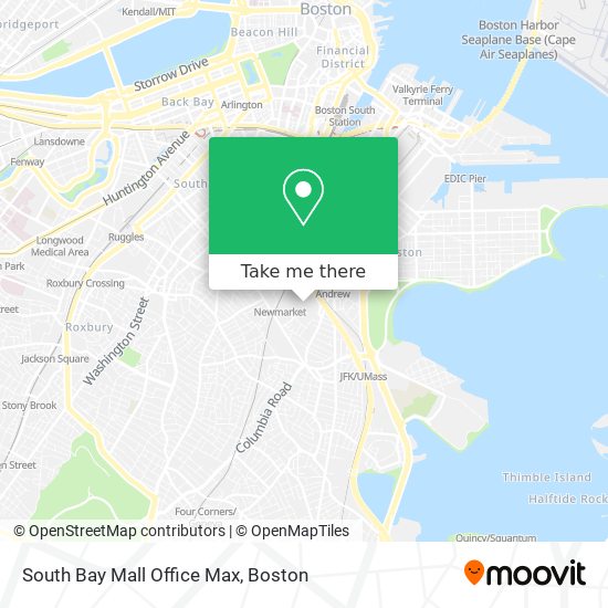 Mapa de South Bay Mall Office Max