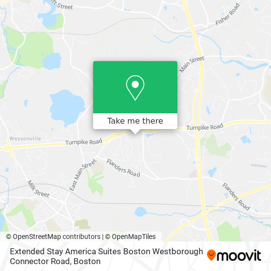 Extended Stay America Suites Boston Westborough Connector Road map