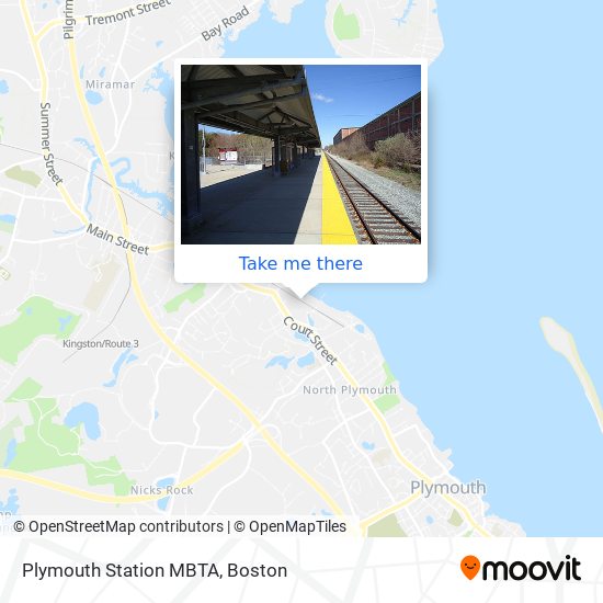 Plymouth Station MBTA map