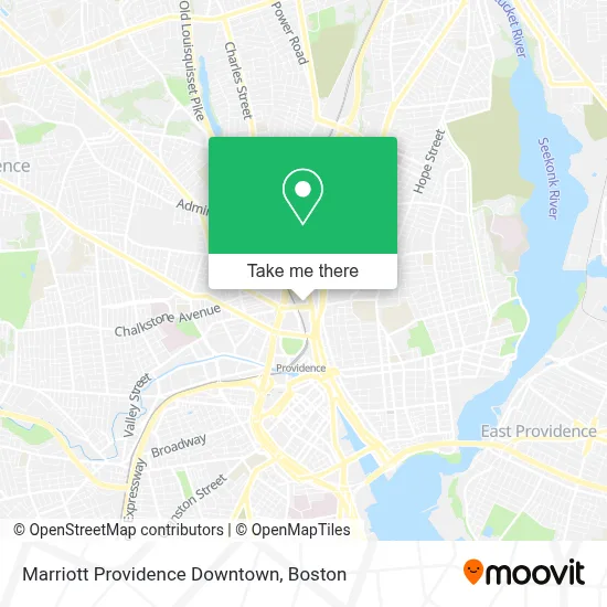 Marriott Providence Downtown map