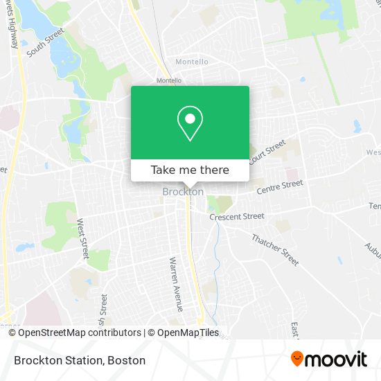 Brockton Station map