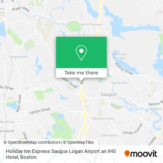 Holiday Inn Express Saugus Logan Airport an IHG Hotel map