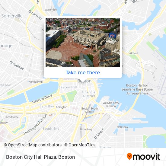 Boston City Hall Plaza map