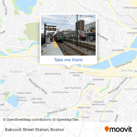 Mapa de Babcock Street Station