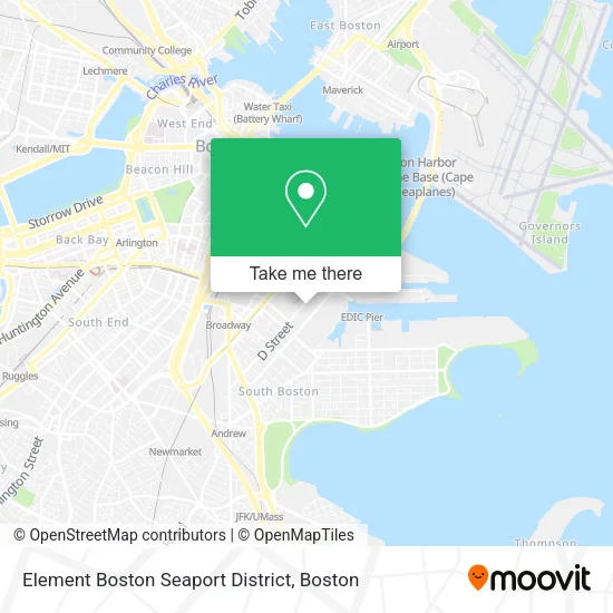 Mapa de Element Boston Seaport District