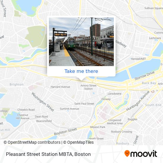 Pleasant Street Station MBTA map